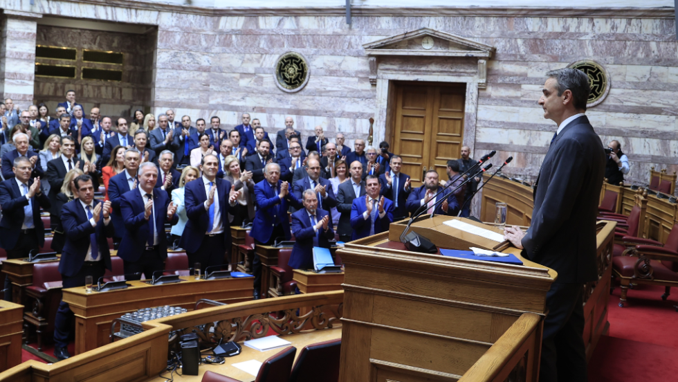 Ο Κυριάκος Μητσοτάκης στην ΚΟ της Νέας Δημοκρατίας